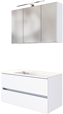 Waschbeckenunterschrank Brama, 100 cm, Weiß