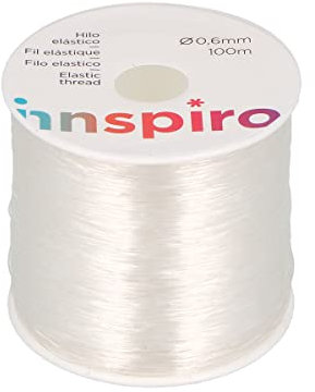 Filo silicone elastico trasparente 0,6 mm. 100 m