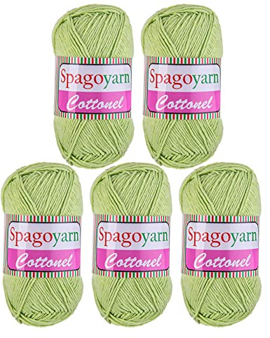 Strickgarn Cottonel Uni 5 x 100g Häkelgarn Strickwolle Handstrickgarn Farbwahl