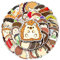Norinoya Niedliche Igel-Aufkleber für Scrapbooking, Sammeln, Geburtstage, Partys, Laptops, Skateboards, Wasserflaschen, 50 Stück