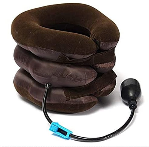 Cervical Traction Device can Immediately Relieve Neck Pain, Universal Neck Traction Device Collar Brace, Inflatable and Adjustable Neck Support Stretcher, Relief for Chiropractic Chronic Neck Pain