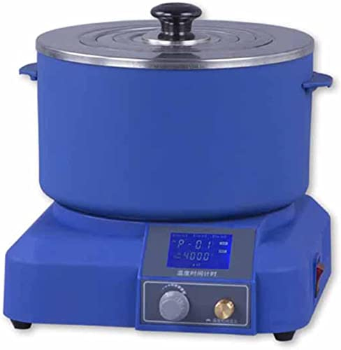 UZOURI 3L Digital Display Water Bath Oil Bath Heating Pot, 2000rpm Magnetic Hot Plate Stirrer, Laboratory Magnetic Stirring Heating Pot with Timing and Constant Temperature Timing Functions, for Lab