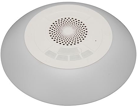 Schwimmender Pool-Lautsprecher mit Bunten LED-Lichtern, IPX7 wasserdichte -Bluetooth-Lautsprecher, Integriertes Mikrofon, Stereo-Dusche-Bluetooth-Lautsprecher für