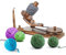 Winds Garnknäuel aus Holz, 227 - 340 g, zum Häkeln und Stricken, langlebiges und glattes Garnwickel-Set, bestes Geschenk für Häkelliebhaber (antiker Strandholzwickler)
