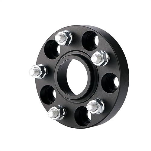 BLNETU 1 Stück Spurverbreiterungsadapter PCD 5x130 CB 71,6mm M14x1,5 25/30mm Für A-UDI Q7 4L Auto Zubehör (Color : Athletic Black 25mm)