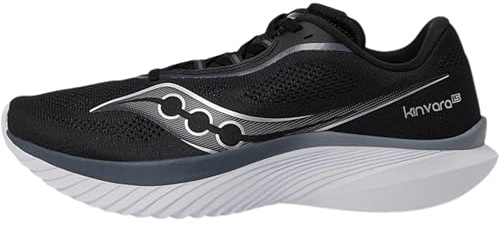 Saucony Men's Kinvara 15, Black/White, 9.5