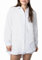 Sublevel Langarm Musselin Bluse mit Kentkragen - Damen Muselin Oversize Bluse, Baumwolle, Knopfleiste in verschienden Farben White L/XL