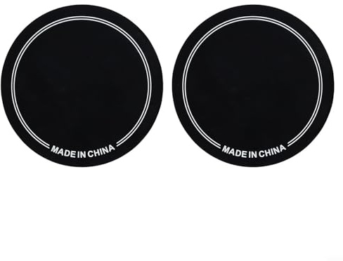 Bass Drum Patch für Pedal Drumhead Schutz Enhanced Attack Set von 2 Percussion Instrument Zubehör (schwarzes Einzelpedal)