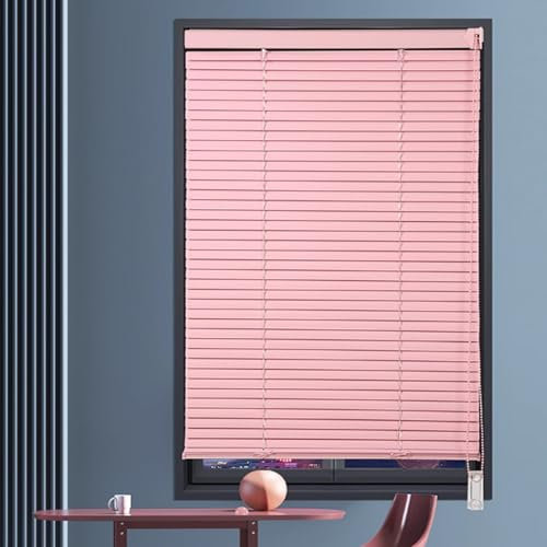 NIANXINN Tenda Veneziana in Alluminio Oscurante,Tende Orizzontali Rosa 25mm,Privacy,Protezione da Sole,per Ufficio,Cucina,Bagno e Soggiorno,Personalizzato,Larghezza x Altezza (110cm x 100cm)