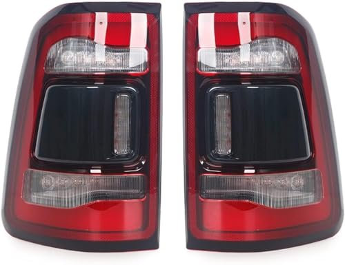 VUXLZDOM Auto Rücklicht Komplettsets für-Dodge RAM 1500 2019-2021, wasserdichte Lichter Sets Rücklicht Komponenten Sicherheit Licht Rücklicht Montage Autoteile,A Pair