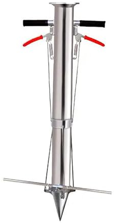 BTAISYDE Herramienta de Trasplante de Plántulas, Herramienta de Sembradora de Bombillas de Acero Inoxidable, Máquina de Trasplante de Plántulas Vegetales Multifuncional,C