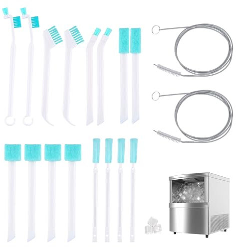 18uds Cepillos de Limpieza Pequeños, Cleaning Brushes para Espacios Reducidos Incluye 16 Cepillos Limpieza Grietas y 2 Cepillos para Tubos de Drenaje Cepillo para Rincones para Uso Doméstico