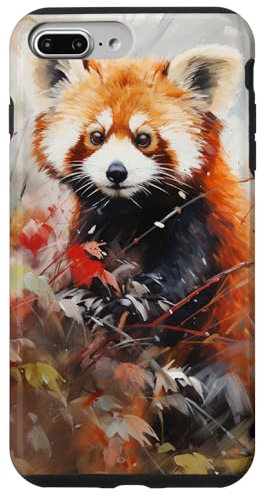 iPhone 7 Plus/8 Plus Artistic Red Panda In Bamboo Case