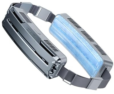 Luckxing USB Waist Fan - Portable Adjustable Belt Fan | Hands- Wearable Body Fan, Rechargeable Belt Fan With 3 Speed For Working Hiking