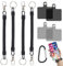 4 Pack Handyband mit Karabiner mit 4 Patches und 1 PCS schwarz Karabiner-Clip, Lanyard Handy Anti-Diebstahl-Telefon-Band mit Karabiner Anti-Drop Outdoor Skifahren Wandern Radfahren Angeln
