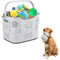 Large Dog Toys Collapsible Plastic Dog Toy Storage Basket, Bins Storage Dog Toy Box with Personalized Dog’s Claw Design for Dog Toys, Coats, and Clothing, BPA Free, Easy to Clean