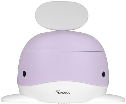 Kindsgut Kinder-Töpfchen, Babytopf WC/Klo, kinderfreundliches Wal-Design und dezente Farben, Toiletten-Training, Flieder