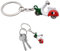 Porte-clés scooter italien 3D - Design réaliste avec guidon articulé - Drapeau italien sur le côté - Métal résistant - Idée cadeau homme et femme - Accessoire pour voiture, moto et sac à dos,