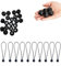 Flag Pole Clip Kit 10 Pcs with Rubber Wire Bungee Ties for Secure Attachment of Flags