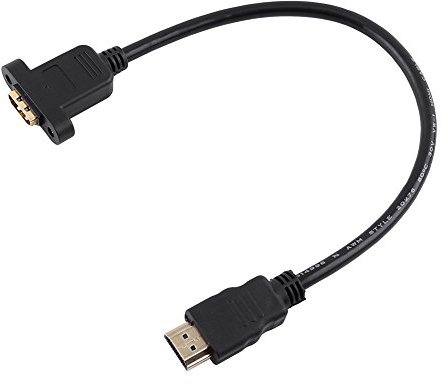 NUMNBE Cavo di estensione del convertitore del connettore 'adattatore HDMI con foro a vite - stabilità del segnale per il cinema a casa