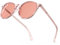 Bloomoak Lunettes anti-migraine teintées rose, style rétro rond, anti-lumière bleue, FL-Flex pour sensibilité à la lumière, éblouissement LED, photophobie et fatigue oculaire