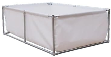 Genérico Piscina elevada, Estanque de Peces de Lona Impermeable, Tanque de Agua Exterior Reforzado, Ideal para cría y natación, Uso doméstico Duradero (Blanco, 300 x 150 x 70 cm)