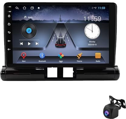 Estéreo Android 13 para Citroën C3 C4 2017-2023 navegación integrada Radio Pantalla táctil HD 9 Multimedia Bluetooth GPS Navi 5.0 GPS CarPlay Android Auto SWC(B 4 núcleos 2 GB + 3 GB)