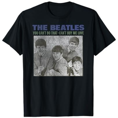Offizielles The Beatles Can't Buy Me Love British Rock Band T-Shirt