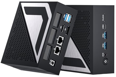 Mavsloly Personal AI Mini PC, Ryzen AI 9 HX 370 (80 TOPS, Up to 5.1GHz), 32G DDR5 RAM, 1T PCIE4.0 SSD, 2 * 2.5G LAN, Radeon 890M Mini Computer, 8K, Triple Display, USB4.0, Ocu-link, Windows 11 Pro