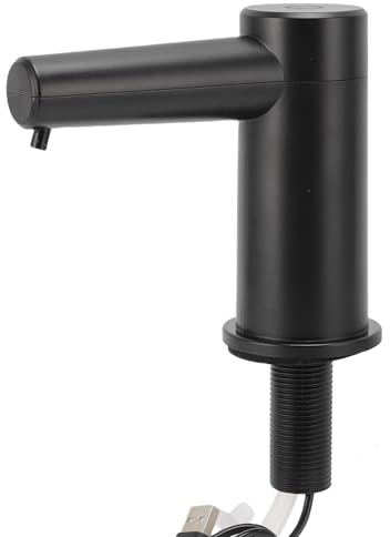 Generic Distributeur de Savon sans Contact intégré, Temps de Distribution Réglable, Polyvalent pour Le Hall de L'hôtel, ABS, Silicone (Gel Version Liquide Originale)