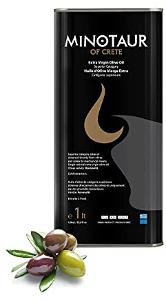 Minotaur of Crete | Huile d' Olive Extra Vierge de Crète | Extraite à Froid | 1 Litre (1 L)