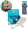hiccapop Omniboost Travel Booster Seat with Tray for Baby | Folding Portable High Chair for Eating, Camping, Beach, Lawn, Grandma’s | Tip-Free Design Straps to Kitchen Chairs - Go-Anywhere High Chair