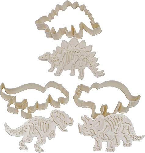 Selecto Bake-Emporte-pièce Fossile de Dinosaure Estampeurs Lot de 3, Artisanat Pâtisserie Biscuit Fondant Gâteau Moule de Cuisson Outil de Décoration BRICOLAGE,préparer des sandwichs au fromage
