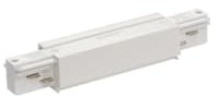 SLV EUTRAC Längsverbinder mit Einspeisemöglichkeit, verkehrsweiss, Weiß