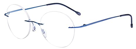 Eyekepper Große Rahmenlose Lesebrille - Runde Randlose Lesehilfe für Damen und Herren