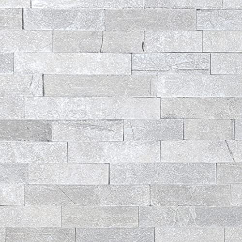 Arthouse Soft Grey Tiled Graphite Slate Effect Wallpaper - Hard Wearing with Subtle Shimmering Metallic Dusting Living Spaces & Feature Walls - Bedroom - Dining - Hallway - Living Areas 295200