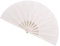 Angelkiss STHUAHE Große Faltfächer Rave Hand Fans Festival Fans für Frauen Männer, Chinesische Japaner Hand Held Faltfächer für Musik Festival, EDM, Aufführung, Geschenke, Party, Dekoration (Weiß)