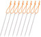 iBasingo 16.8 cm Titan Heringe Ultraleicht Zelt Stakes Heavy Duty Zelt Nägel Outdoor Markise Stakes Camping Zelt Pin Zubehör für Gras Harten Boden mit Seil nur 15,8 g/Stück, 8 Stück/Los Ti4005P