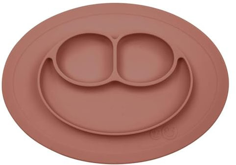 Ezpz EUMMS003 Original Mini Mat Plato de Silicona con Ventosa, Chocolate