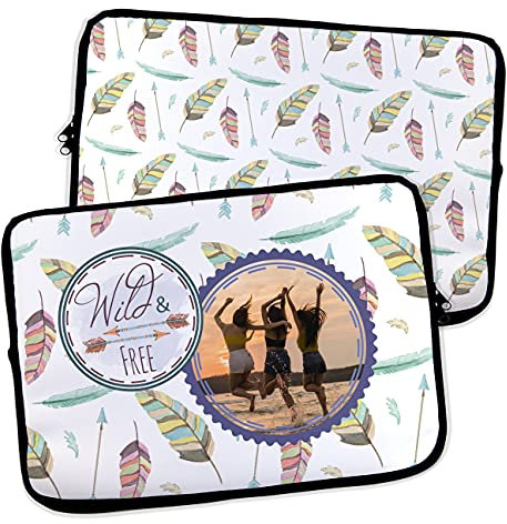 Custodia per Laptop e Tablet. Personalizzato con Nome. MacBook/Acer/Dell/Samsung/HP. Custodia iPad. Neoprene. Borsa Porta PC. Diverse Misure. Free