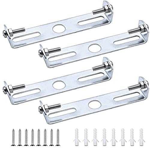 JINXIAN 4 Stück Deckenleuchte Halterung 90 mm mit Schrauben für Home Office Deckenbeleuchtung Aufhängung