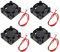 Ventilateur d'imprimante, 4pcs 3D 24V 30x30x10MM Ventilateur de Refroidissement, Ventilateur DC 24V sans Balai pour imprimante 3D, DVR et Autres Petits appareils série Remplacement de réparation