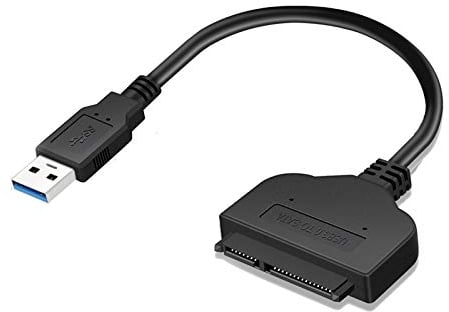 Ziyan Câble adaptateur USB 3.0 vers SATA avec support UASP pour disques durs SSD 2,5