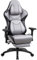 Dowinx Gaming Stuhl mit 4D-Armlehnen, Ergonomischer Gamer Stuhl mit Fußstütze Bürostuhl PU Leder, Bequeme Lordosenstütze Groß und hoch Gaming Sessel 180KG Grau