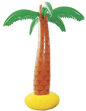 Aufblasbare Palme für Kinder, Hawaii, Strand, Pool, Schwimmparty, Kostüm, Zubehör, aufblasbar, 90 cm, für Party-Dekoration