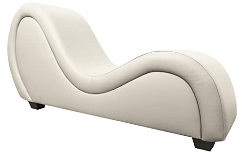 ANDOV Sex Chair Chaise Lounge Tantra Liege Tantra Sessel Tantra Sessel Bench Relaxliege Wohnzimmer - weiß