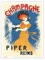 Piper Reims Champagne – Vintage-Poster von Leonetto Cappiello c.1902 – Meister-Kunstdruck 22,9 x 30,5 cm