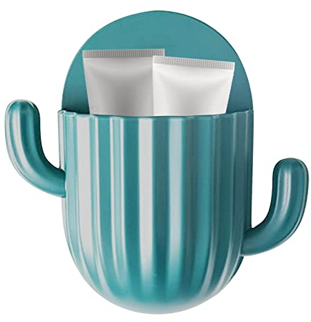 DALIAN Supporto a parete per ventilatore, supporto per controller TV con design cactus, organizer da usare come comodino per studenti per organizzare cuffie, telecomandi, telefoni cellulari