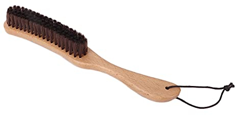 Jonlaki Kleiderbürste, Kleiderbürste für Haarentferner, Wildschweinborsten-Fusselentferner mit Holzgriff