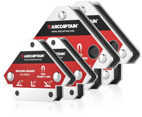 ARCCAPTAIN Welding Magnets 25LB & 55LB 4Pcs Welding Magnet Set